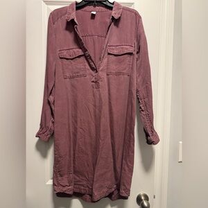 Old Navy tshirt denim dress in mauve